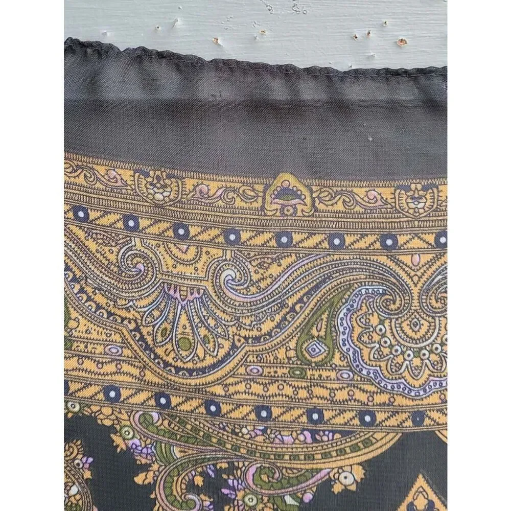 Brown Gold (Feels like Silk) Long Sheer Scarf